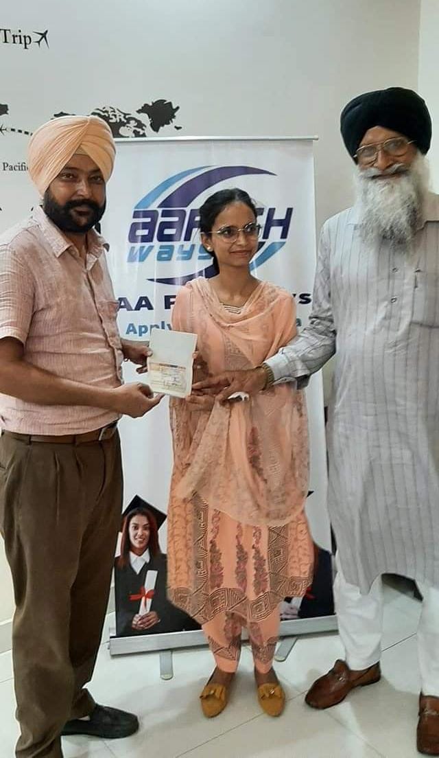 Simranpreet Kaur Got Her  STUDY VISA